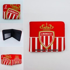 AS Monaco FC Football Club Cartoon Purse Anime Short Wallet
