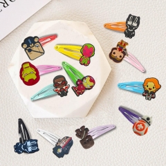 61 Styles Marvel Comics Spider Man Iron Man Batman Cartoon Anime BB Hairpin Hair Clip