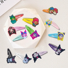 40 Styles Sanrio Hello Kitty Kuromi Cinnamoroll My Melody Cartoon Anime BB Hairpin Hair Clip