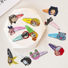 15 Styles Demon Slayer: Kimetsu no Yaiba Cartoon Anime BB Hairpin Hair Clip
