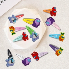 4 Styles Among Us Cartoon Anime BB Hairpin Hair Clip