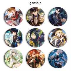 22 Styles Genshin Impact Cartoon Anime Brooch Badge