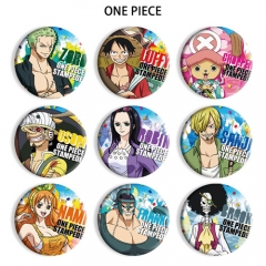 9 Styles One Piece Cartoon Anime Brooch Badge