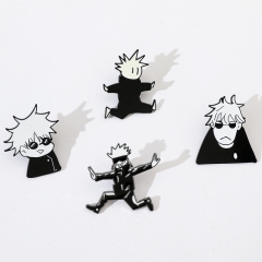 4 Styles Jujutsu Kaisen Cartoon Pin Anime Alloy Brooch