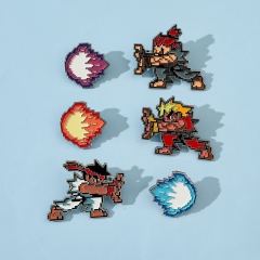 6 Styles Gorillaz Cartoon Pin Anime Alloy Brooch