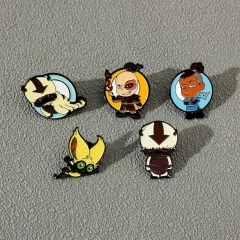 5 Styles Avatar: The Last Airbender Cartoon Pin Anime Alloy Brooch