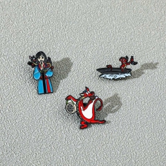3 Styles Cute Cartoon Pin Anime Alloy Brooch