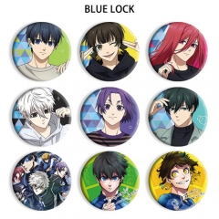 9 Styles BLUE LOCK Cartoon Anime Brooch Badge