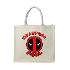 3 Styles Spider-Man Deadpool Cartoon Anime Canvas Shopping Bag