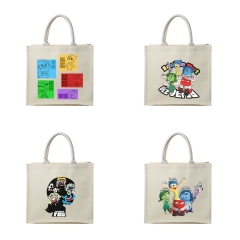 4 Styles Inside Out Cartoon Anime Canvas Shopping Bag