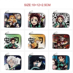 10 Styles Demon Slayer: Kimetsu no Yaiba Cartoon Pattern Purse Anime Short Wallet