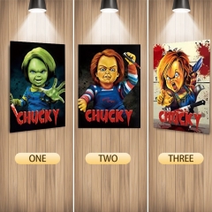 2 Styles Child's Play Chucky Cartoon Can Change Pattern Lenticular Flip Anime 3D Poster