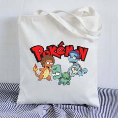 2 Styles Pokemon Cartoon Anime Canvas Shopping Bag