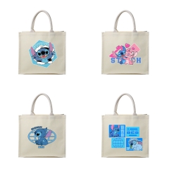 4 Styles Lilo & Stitch Cartoon Anime Canvas Shopping Bag