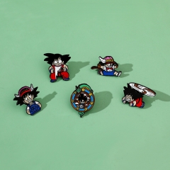 5 Styles Dragon Ball Z Cartoon Pin Anime Alloy Brooch