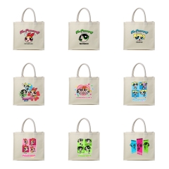16 Styles The Powerpuff Girls Cartoon Anime Canvas Shopping Bag