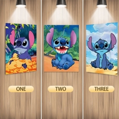 Lilo & Stitch Cartoon Can Change Pattern Lenticular Flip Anime 3D Poster