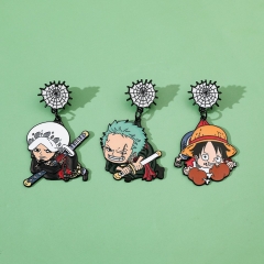 3 Styles One Piece Cartoon Pin Anime Alloy Brooch