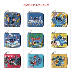 10 Styles Lilo & Stitch Cartoon Pattern Purse Anime Short Wallet