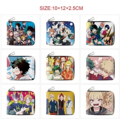 10 Styles Boku no Hero Academia / My Hero Academia Cartoon Pattern Purse Anime Short Wallet