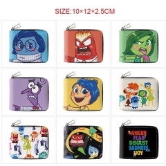 10 Styles Inside Out Cartoon Pattern Purse Anime Short Wallet