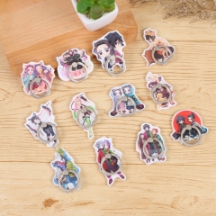 12 Styles Demon Slayer: Kimetsu no Yaiba Cartoon Anime Acrylic Phone Holder