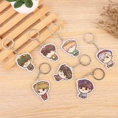 7 Styles K-POP BTS Bulletproof Boy Scouts Cartoon Anime Acrylic Keychain