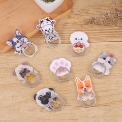 8 Styles Cute Dog Cartoon Anime Acrylic Phone Holder