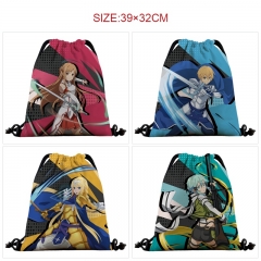39*32cm 8 Styles Sword Art Online | SAO Cartoon Anime Drawstring Bag