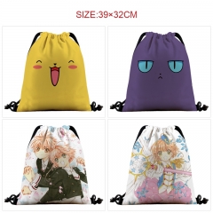 39*32cm 8 Styles Card Captor Sakura Cartoon Anime Drawstring Bag