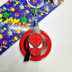 3 Styles Spider-Man Cartoon Cosplay Decoration Alloy Pendant Anime Keychain