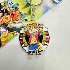 One Piece Cartoon Cosplay Decoration Alloy Pendant Anime Keychain