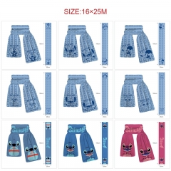 160*25CM 11 Styles Lilo & Stitch Cartoon Anime Scarf