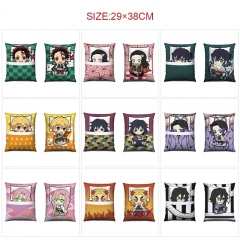 鬼灭之刃-10款 动漫方形水晶绒抱枕枕头 29*38cm