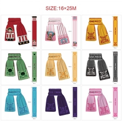 160*25CM 11 Styles One Piece Cartoon Anime Scarf