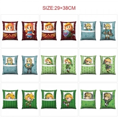 塞尔达的传说-9款 动漫方形水晶绒抱枕枕头 29*38cm