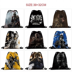 39*32cm 11 Styles Black Myth: Wukong Cartoon Anime Drawstring Bag