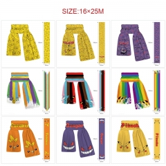 160*25CM 14 Styles Pokemon Cartoon Anime Scarf