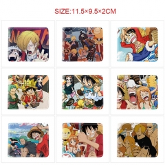 10 Styles One Piece Cartoon Pattern Purse Anime Short Wallet