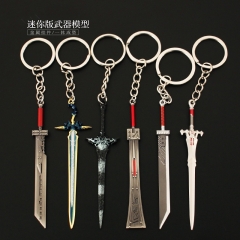 9cm最终幻想周边 迷你破坏大剑史莱姆究极剑小号模型玩具钥匙扣挂件