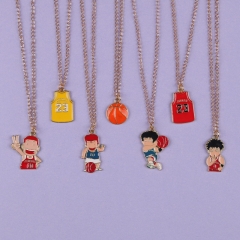 7 Styles Slam Dunk Cartoon Anime Alloy Necklace