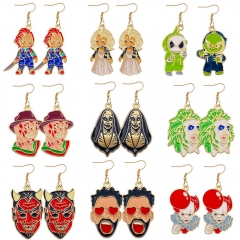 35 Styles The Nightmare Before Christmas Cartoon Alloy Anime Earrings