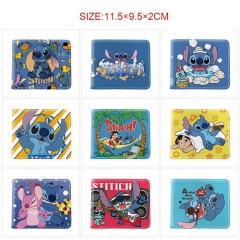 10 Styles Lilo & Stitch Cartoon Pattern Purse Anime Short Wallet