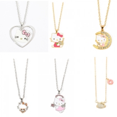 6 Styles Sanrio Hello KittyCartoon Alloy Anime Necklace