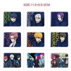 10 Styles BLUE LOCK Cartoon Pattern Purse Anime Short Wallet