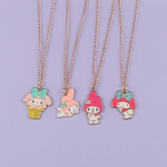 4 Styles Sanrio My Melody Cartoon Anime Alloy Necklace
