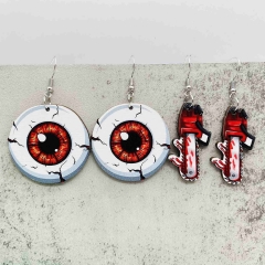 2 Styles The Nightmare Before Christmas Cartoon Anime Earrings