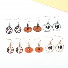 6 Styles The Nightmare Before Christmas Cartoon Anime Alloy Earring