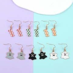 6 Styles The Nightmare Before Christmas Cartoon Anime Alloy Earring