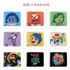 10 Styles Inside Out Cartoon Pattern Purse Anime Short Wallet